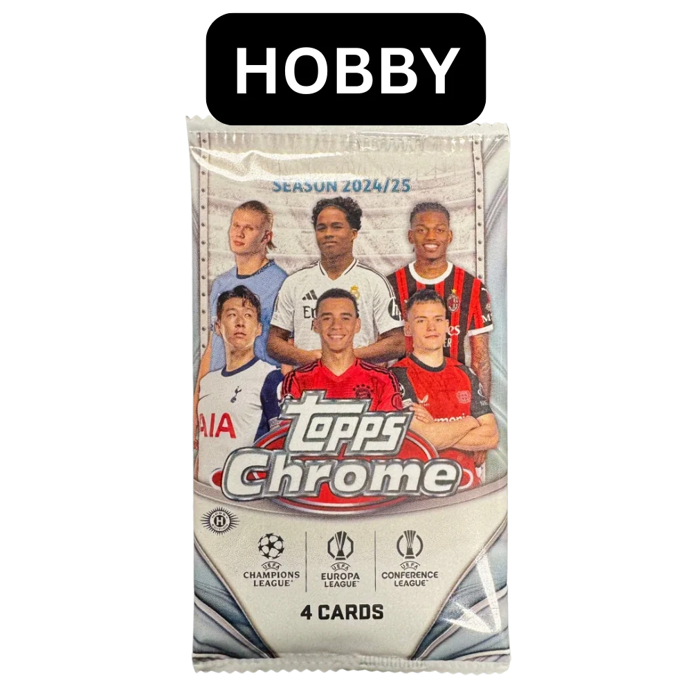Topps 2024-25 Chrome UEFA Club Competitions Hobby Box - EINZELPACK